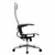 Кресло офисное МЕТТА &quot;К-4-Т&quot; хром, прочная сетка, сиденье и спинка регулируемые, белое, фото 3