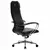 Кресло офисное МЕТТА &quot;К-29&quot; хром, кожа, сиденье и спинка мягкие, черное, фото 4