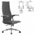 Кресло офисное МЕТТА &quot;К-8.1-Т&quot; хром, экокожа перфорированная, сиденье регулируемое, черное, фото 2