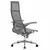 Кресло офисное МЕТТА &quot;К-7-Т&quot; хром, прочная сетка, сиденье и спинка регулируемые, черное, фото 4