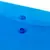 Папка-конверт с кнопкой МАЛОГО ФОРМАТА (240х190 мм) А5 прозрачная синяя 0,15 мм, STAFF, 270466, 120мкм, фото 4