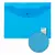 Папка-конверт с кнопкой МАЛОГО ФОРМАТА (240х190 мм) А5 прозрачная синяя 0,15 мм, STAFF, 270466, 120мкм, фото 6