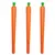 Ручка фигурная шариковая ЮНЛАНДИЯ &quot;Морковка&quot;, мягкий силиконовый корпус, СИНЯЯ, пишущий узел 0,7 мм, 143778, фото 1