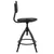 Кресло кассира, ресепшн РС61/Д, на винте, без подлокотников, кожзам, черное, фото 3