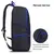 Рюкзак STAFF TRIP универсальный, 2 кармана, черный с синими деталями, 40x27x15,5 см, 270786, фото 5