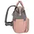 Рюкзак для мамы BRAUBERG MOMMY с ковриком, крепления на коляску, термокарманы, серый/розовый, 40x26x17 см, 270821, фото 4