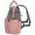 Рюкзак для мамы BRAUBERG MOMMY с ковриком, крепления на коляску, термокарманы, серый/розовый, 40x26x17 см, 270821, фото 3