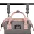 Рюкзак для мамы BRAUBERG MOMMY с ковриком, крепления на коляску, термокарманы, серый/розовый, 40x26x17 см, 270821, фото 10