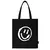 Сумка-шоппер BRAUBERG, канвас, 40х35 см, черный, &quot;Smiley&quot;, 271900, фото 1