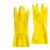 Перчатки латексные КЩС, сверхпрочные, плотные, хлопковое напыление, размер 9,5-10 XL, очень большой, желтые, HQ Profiline, 73590, фото 4