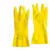 Перчатки латексные КЩС, сверхпрочные, плотные, хлопковое напыление, размер 8,5-9 L, большой, желтые, HQ Profiline, 73587, фото 4