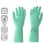 Перчатки латексные КЩС, сверхпрочные, плотные, хлопковое напыление, размер 9,5-10 XL, очень большой, зеленые, HQ Profiline, 73589, фото 1