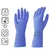 Перчатки латексные КЩС, сверхпрочные, плотные, хлопковое напыление, размер 7 S, малый, синие, HQ Profiline, 74733, фото 1