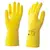 Перчатки латексные КЩС, сверхпрочные, плотные, хлопковое напыление, размер 8,5-9 L, большой, желтые, HQ Profiline, 73587, фото 5