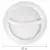Одноразовые тарелки 2-х секционные КОМПЛЕКТ 100 шт. 220 мм, белые, ПП, холодное/горячее, LAIMA СТАНДАРТ, 608768, фото 6