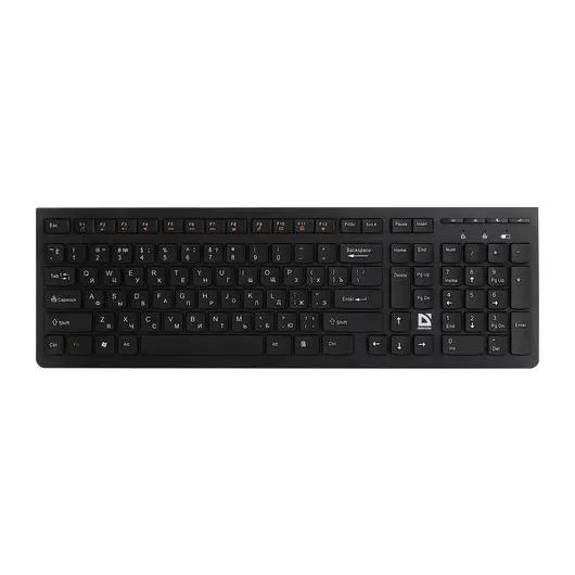 Клавиатура беспроводная DEFENDER UltraMateSM-535 RU, 104 + 16 дополнительных клавиш, черная, 45535, фото 2