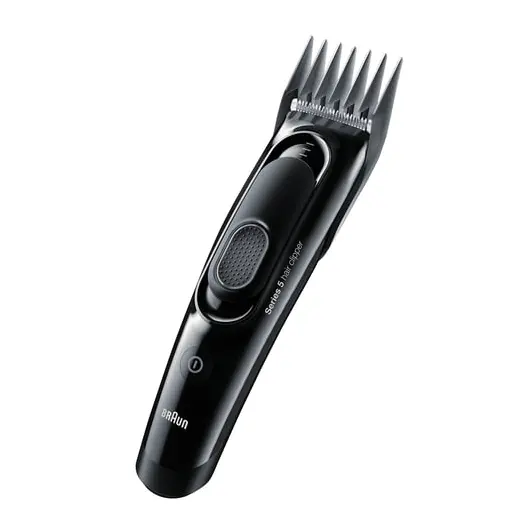 Машинка для стрижки волос BRAUN HC5050, 16 установок длины (3-35 мм), 2 насадки, сеть+аккумулятор, черный, фото 1