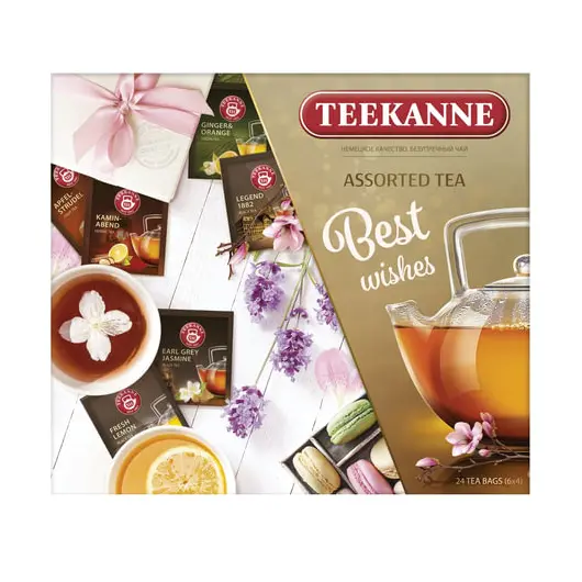 Чай TEEKANNE (Тикане), набор 6 вкусов, ассорти &quot;Assorted Box&quot;, 24 пакетика, фото 3