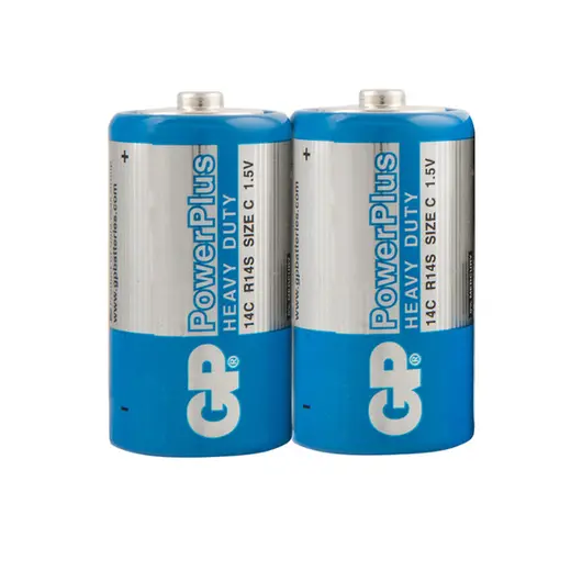 Батарейка GP PowerPlus C (R14) 14G солевая, OS2, фото 1
