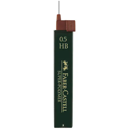 Грифели для механических карандашей Faber-Castell &quot;Super-Polymer&quot;, 12шт., 0,5мм, HB, фото 1
