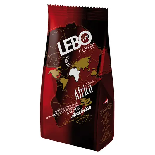 Кофе в зернах LEBO &quot;Африка&quot;, арабика, мягкая упаковка, 250г, фото 1