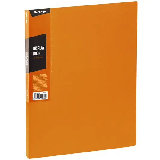 Папка с 40 вкладышами Berlingo &quot;Color Zone&quot;, 21мм, 600мкм, оранжевая, фото 1