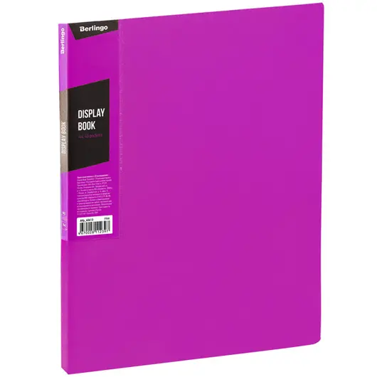 Папка с 40 вкладышами Berlingo &quot;Color Zone&quot;, 21мм, 600мкм, розовая, фото 1