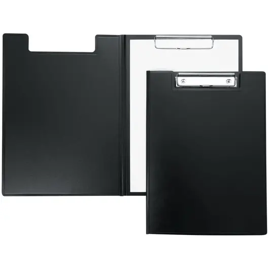 Папка-планшет с зажимом Berlingo А4, пластик, черный, фото 1