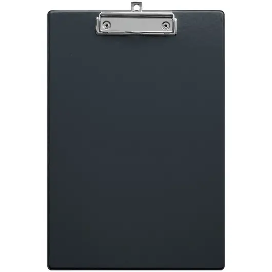 Планшет с зажимом OfficeSpace А4, ПВХ, черный, фото 1