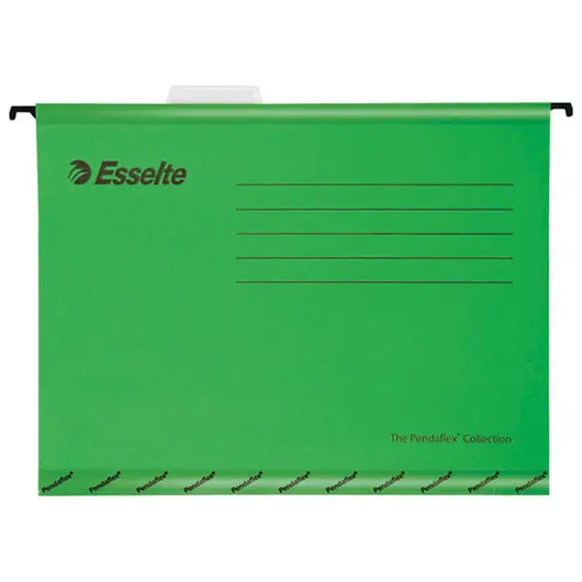 Подвесная папка Esselte &quot;Pendaflex Plus Foolscap&quot;, 240*412мм, картон, 210г/м2, зеленая, фото 1