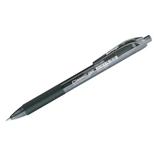 Ручка гелевая автоматическая Berlingo &quot;Classic Gel&quot; черная, 0,5мм, грип, фото 1