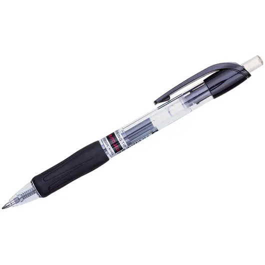Ручка гелевая автоматическая Crown &quot;CEO Jell&quot; черная, 0,7мм, грип, фото 1