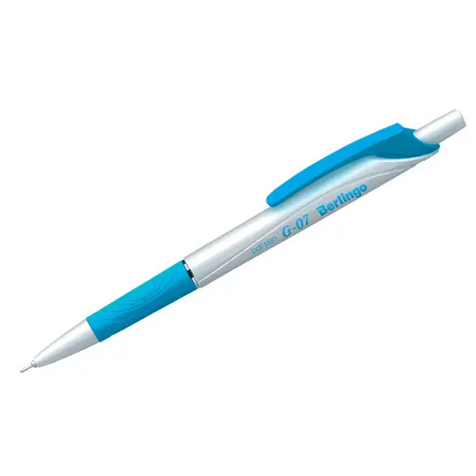 Ручка шариковая автоматическая Berlingo &quot;G-07&quot; синяя, 0,7мм, грип, фото 1