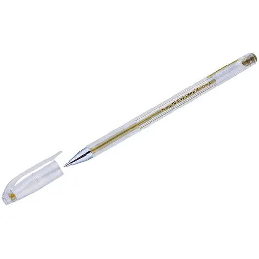 Ручка гелевая Crown &quot;Hi-Jell Metallic&quot; золото металлик, 0,7мм, фото 1