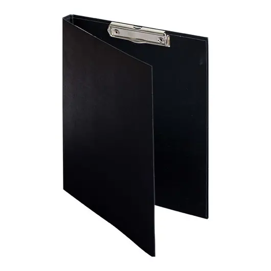 Папка-планшет с зажимом OfficeSpace А4, бумвинил, черный, фото 1