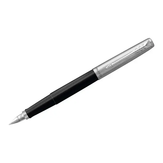 Ручка перьевая Parker &quot;Jotter Black Chrome&quot; 0,8мм, подар. уп., фото 1