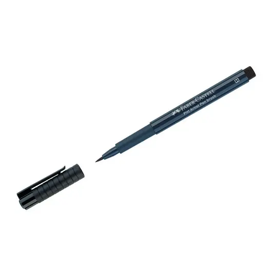 Ручка капиллярная Faber-Castell &quot;Pitt Artist Pen Brush&quot; цвет 157 темный индиго, кистевая, фото 1
