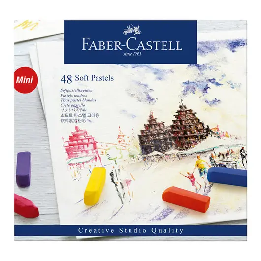 Пастель Faber-Castell &quot;Soft pastels&quot;, 48 цв., мини, картон. упак., фото 1