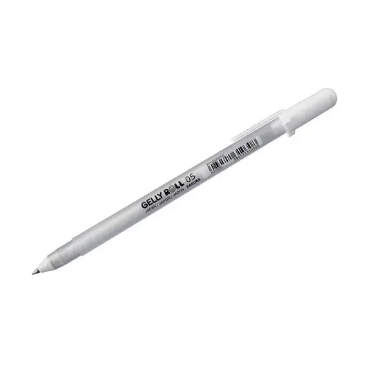 Ручка гелевая Sakura &quot;Gelly Roll&quot; белая, 0,5мм, фото 1