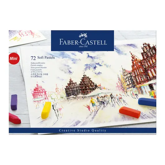 Пастель Faber-Castell &quot;Soft pastels&quot;, 72 цв., мини, картон. упак., фото 1