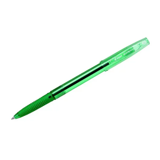 Ручка шариковая Pilot &quot;Super Grip G&quot; зеленая, 0,7мм, грип, фото 1