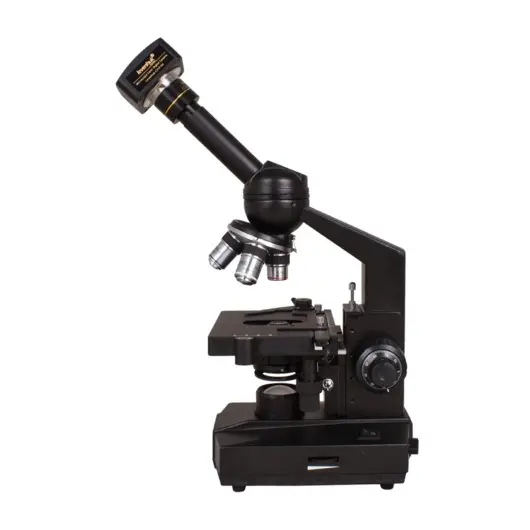 Микроскоп лабораторный LEVENHUK D320L, 40-1600 кратный, монокулярный, 4 объектива, цифровая камера 3 Мп, 18347, фото 4