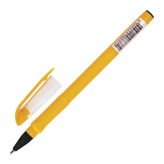 Ручка шариковая масляная BRAUBERG &quot;Oil Sharp&quot;, ЧЕРНАЯ, корпус оранжевый, узел 0,7 мм, линия письма 0,5 мм, 141533, фото 2