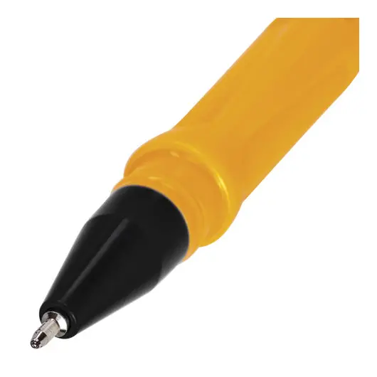 Ручка шариковая масляная BRAUBERG &quot;Oil Sharp&quot;, ЧЕРНАЯ, корпус оранжевый, узел 0,7 мм, линия письма 0,5 мм, 141533, фото 4