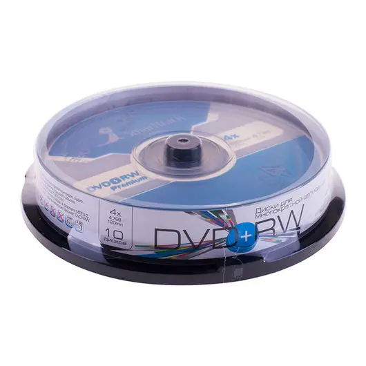 Диск DVD+RW 4.7Gb Smart Track 4x Cake Box (10шт), фото 1