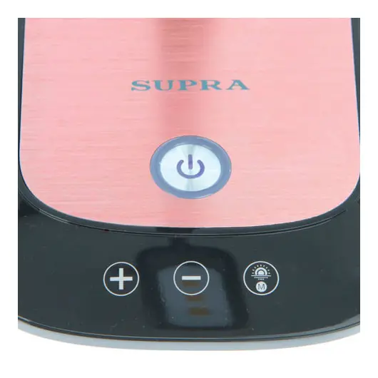 Светильник настольный SUPRA SL-TL330 на подставке, светодиодный, 6 Вт, сенсорное управление, черный/розовый, SL-TL330R, фото 2