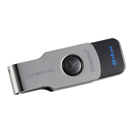 Память Kingston &quot;SWIVL&quot;  64GB, USB 3.1 Flash Drive, черный, фото 1