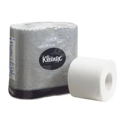 Бумага туалетная Kimberly-Clark &quot;Kleenex&quot; 2-слойная, 25м/рул., 4шт., тиснение, белая, фото 1