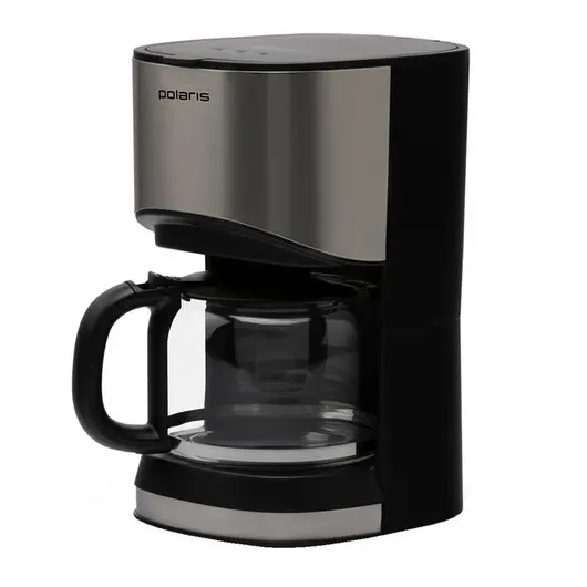 Кофеварка капельная Polaris PCM 1215, 1,2л, 900Вт, черная, фото 1