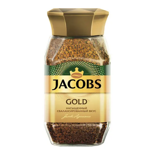 Кофе растворимый Jacobs &quot;Gold&quot;, сублимированный, стеклянная банка, 95г, фото 1